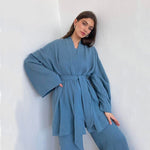 Robe Kimono Bleue