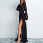 Robe Kimono Long Noir