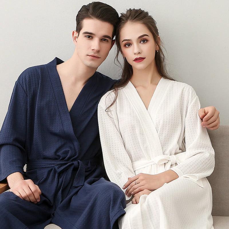 Robe de Chambre Homme Bleu Marine