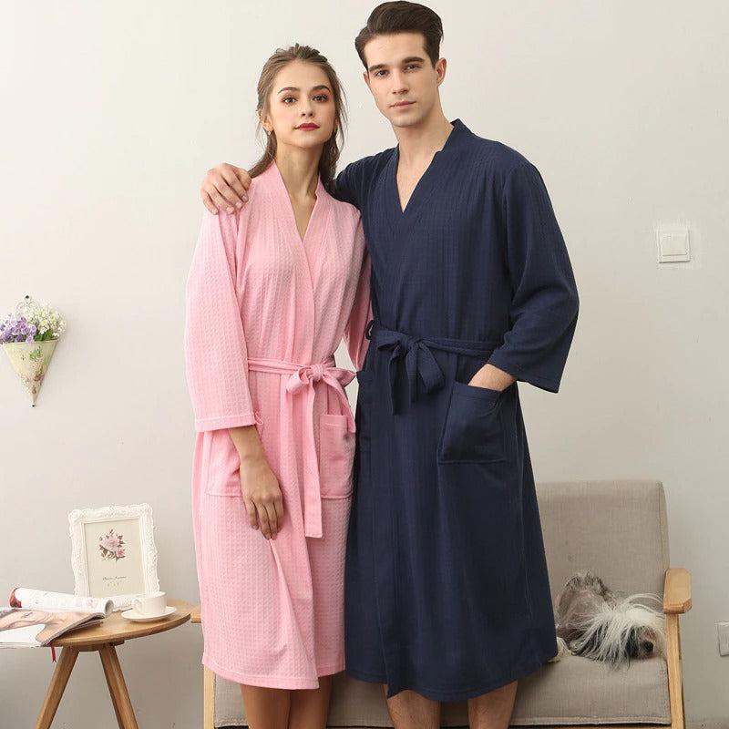 Robe de Chambre Homme Bleu Marine