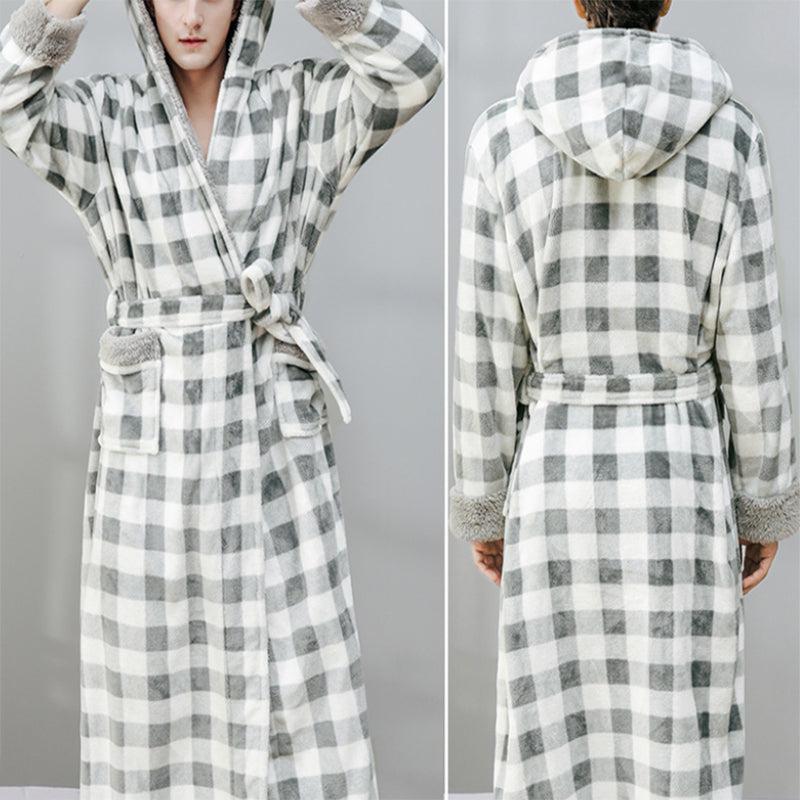 Robe de Chambre Longue Chaude Homme