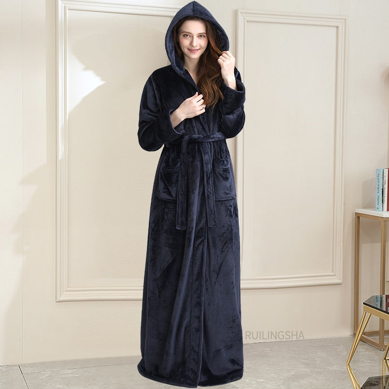 Robe de Chambre Polaire Longue Femme