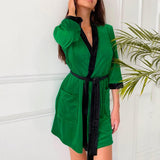 Robe de Chambre Verte Femme