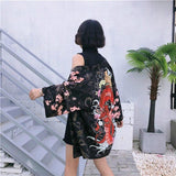 Veste Kimono Dragon Rouge