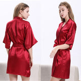 Veste Kimono Femme Rouge