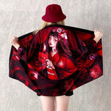 Veste Kimono Japonais Geisha Oni Femme