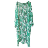 Veste Kimono Longue Verte