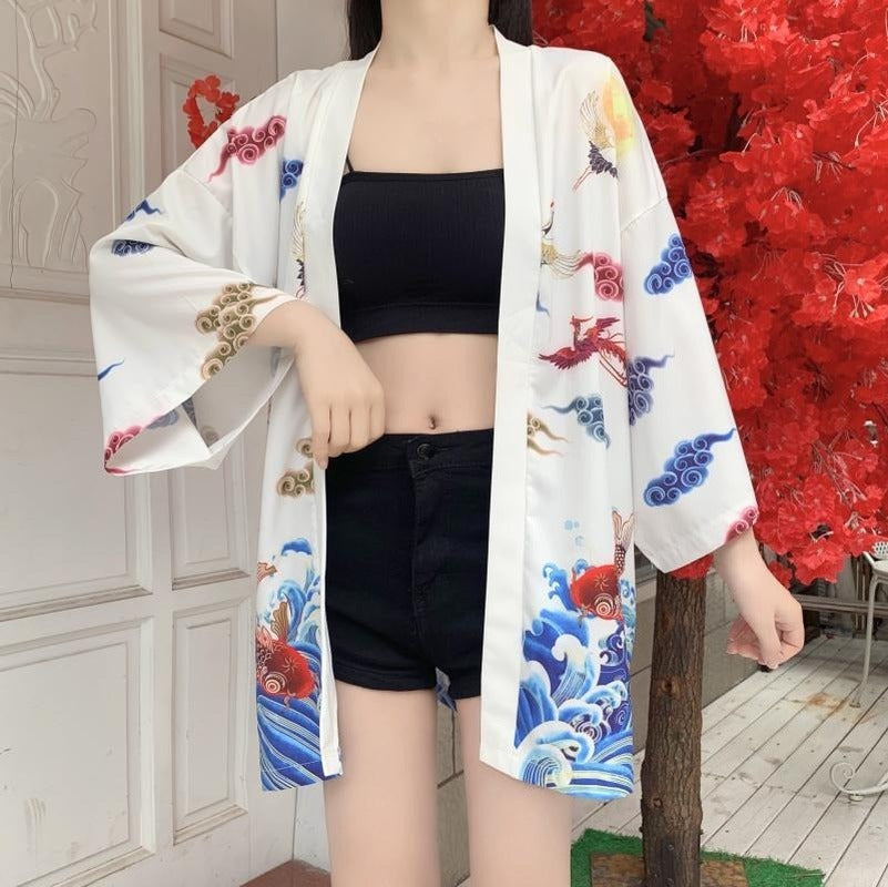 Veste Kimono Vintage Femme