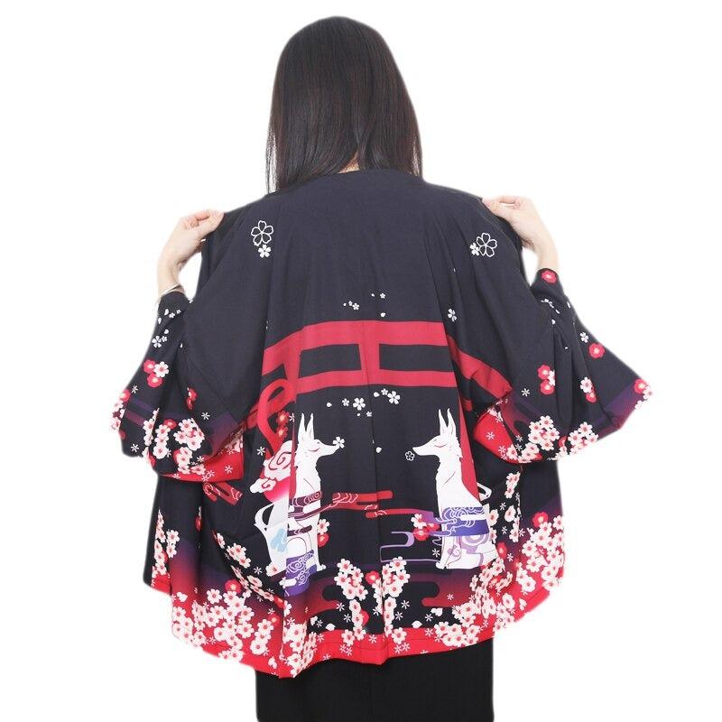 Veste Kimono Yukata Femme Dos