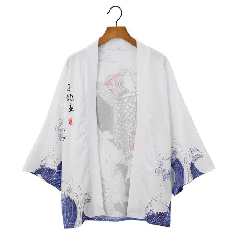 Haori Imprimé Mer Agité Homme