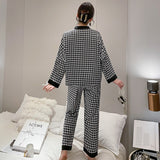 Kimono Satin Noir Pyjama