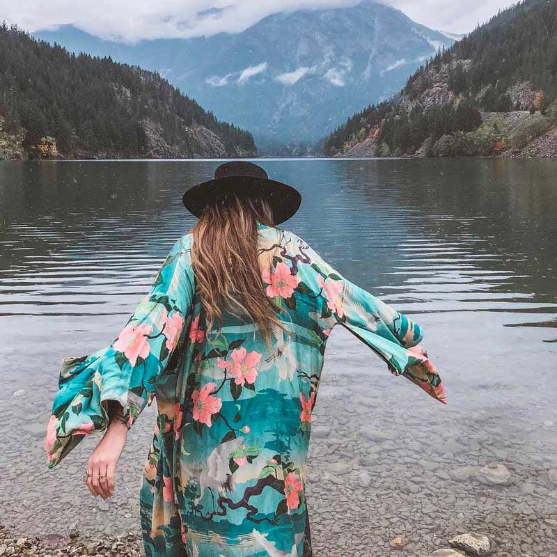 Robe Kimono Manche Longue