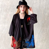 Veste Kimono Japonais Skull