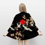 Veste Kimono Fleurs Femme