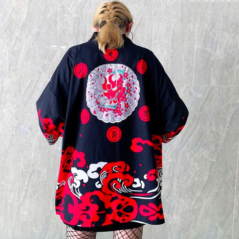 Veste Kimono Japonais Femme Arcane