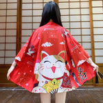 Veste Kimono Rouge