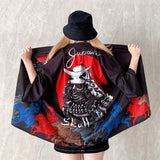 Veste Kimono Japonais Skull