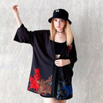 Veste Kimono Japonais Skull